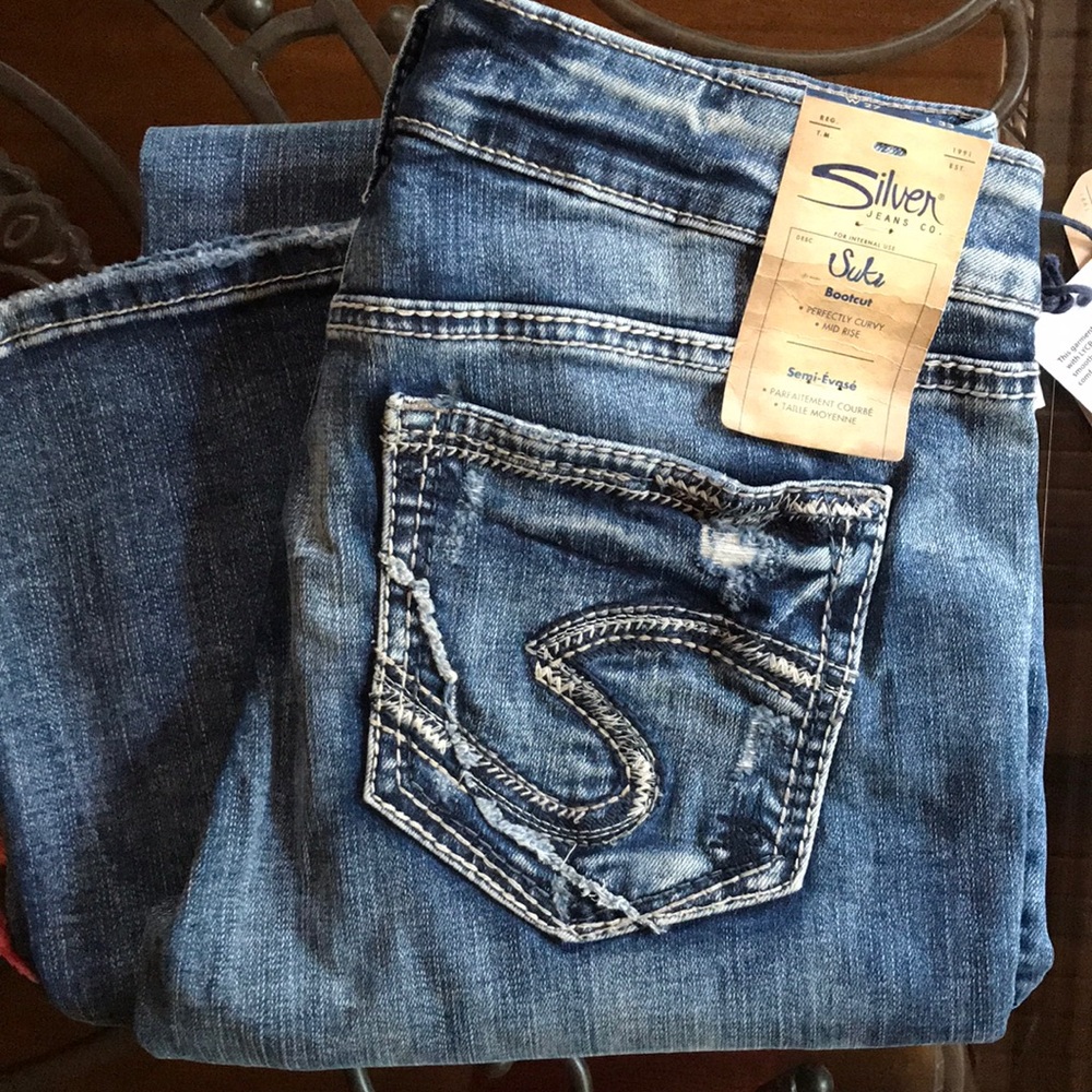 Silver Jeans- Suki Bootcut Jeans- W 27 L 33